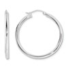 Reflection Beads Sterling Silver 2.5mm Round Hoop Earrings