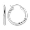 Reflection Beads Sterling Silver 3mm Round Hoop Earrings