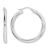 Reflection Beads Sterling Silver 3mm Round Hoop Earrings