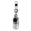 Reflection Beads Sterling Silver Baby Shoe Dangle Bead