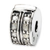 Reflection Beads Sterling Silver Hinged Dotted Clip Bead
