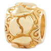 Reflection Beads Sterling Silver and Gold-plated Hearts Bead