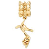 Reflection Beads Sterling Silver and Gold-plated High Heel Shoe Dangle Bead