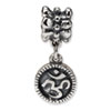 Reflection Beads Sterling Silver Om Symbol Dangle Bead