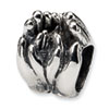 Reflection Beads Sterling Silver Big & Little Hands Bead