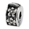Reflection Beads Sterling Silver Hinged Floral Clip Bead