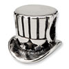 Reflection Beads Sterling Silver Uncle Sam Tophat Bead