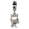 Reflection Beads Sterling Silver Directors Chair Dangle Bead