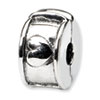 Reflection Beads Sterling Silver Hinged Heart Clip Bead