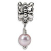 Reflection Beads Sterling Silver Pink Cultured Pearl Dangle Bead