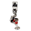 Reflection Beads Sterling Silver Enameled Martini Dangle Bead