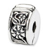 Reflection Beads Sterling Silver Hinged Floral Clip Bead