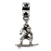 Reflection Beads Sterling Silver Surfer Dangle Bead