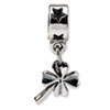 Reflection Beads Sterling Silver 4-leaf Clover Dangle Bead