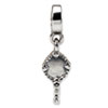 Reflection Beads Sterling Silver Hand Mirror Dangle Bead