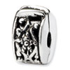 Reflection Beads Sterling Silver Hinged Floral Clip Bead