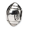 Reflection Beads Sterling Silver Football Bead