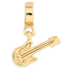 Reflection Beads Sterling Silver and Gold-plated Electric Guitar Bead