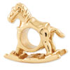 Reflection Beads Sterling Silver and Gold-plated Rocking Horse Bead
