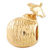 Reflection Beads Sterling Silver and Gold-plated Coconut Drink Bead