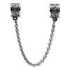 Reflection Beads Sterling Silver Security Chain Floral Bead
