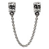 Reflection Beads Sterling Silver Security Chain Heart Bead