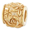 Reflection Beads Sterling Silver and Gold-plated Tropical Bali Bead