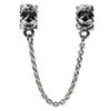 Reflection Beads Sterling Silver Security Chain Floral Bead
