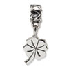 Reflection Beads Sterling Silver Kids 4-leaf Clover Dangle Bead