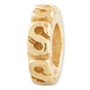 Reflection Beads Sterling Silver and Gold-plated Swirl Spacer Bead