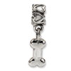 Reflection Beads Sterling Silver Kids Dog Bone Dangle Bead