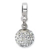 Reflection Beads Sterling Silver April Swarovski Elements Ball Dangle Bead