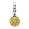 Reflection Beads Sterling Silver November Swarovski Elements Ball Dangle Bead