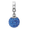 Reflection Beads Sterling Silver September Swarovski Elements Ball Dangle Bead