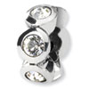 Reflection Beads Sterling Silver April Swarovski Elements Birthstone Bead
