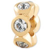 Reflection Beads Sterling Silver and Gold-plated April Swarovski Elements Bead