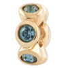 Reflection Beads Sterling Silver and Gold-plated December Swarovski Elements Bead