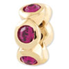 Reflection Beads Sterling Silver and Gold-plated February Swarovski Elements Bead