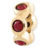 Reflection Beads Sterling Silver and Gold-plated January Swarovski Elements Bead