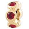 Reflection Beads Sterling Silver and Gold-plated July Swarovski Elements Bead