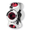 Reflection Beads Sterling Silver January Swarovski Elements Birthstone Bead