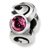 Reflection Beads Sterling Silver October Swarovski Elements Birthstone Bead
