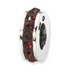 Reflection Beads Sterling Silver January Single Row Swarovski Elements Bead