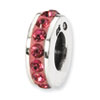 Reflection Beads Sterling Silver July Single Row Swarovski Elements Bead