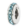 Reflection Beads Sterling Silver March Single Row Swarovski Elements Bead