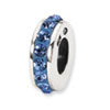 Reflection Beads Sterling Silver September Single Row Swarovski Elements Bead