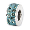 Reflection Beads Sterling Silver December Double Row Swarovski Elements Bead