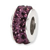 Reflection Beads Sterling Silver February Double Row Swarovski Elements Bead