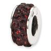 Reflection Beads Sterling Silver January Double Row Swarovski Elements Bead