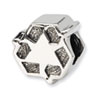 Reflection Beads Sterling Silver Recycle Symbol Bead